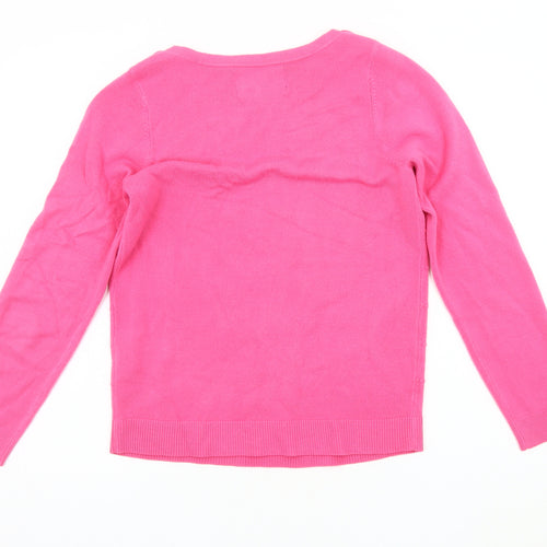 Maine New England Women's Pink Knit Pullover Jumper Size 10
