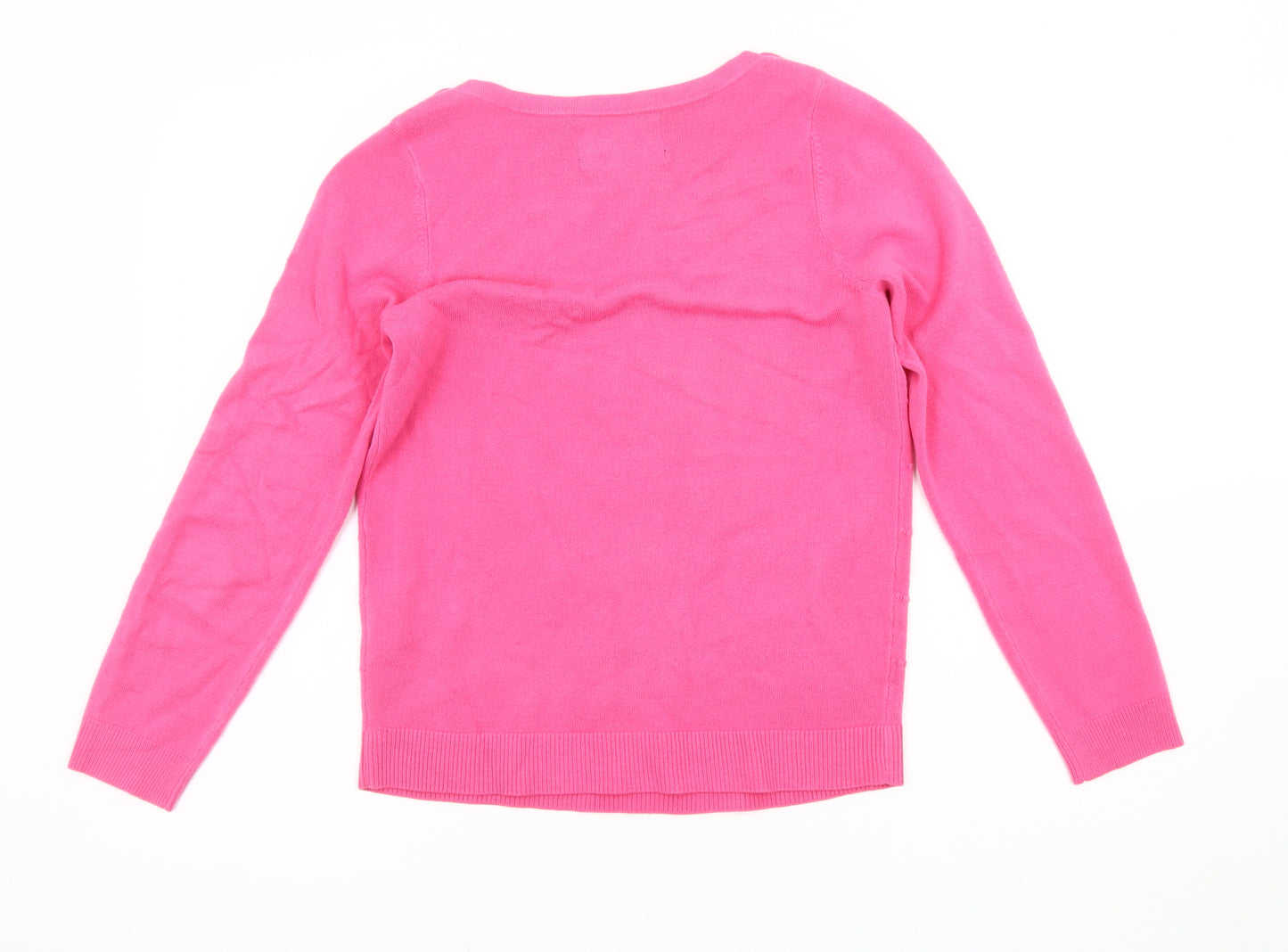 Maine New England Women's Pink Knit Pullover Jumper Size 10