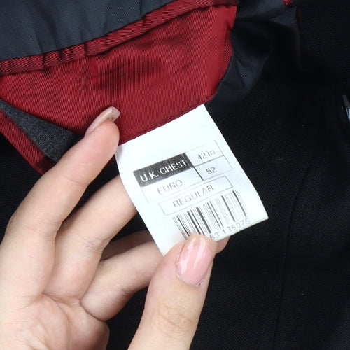 Burton Men's Black Blazer, Size 42 Regular