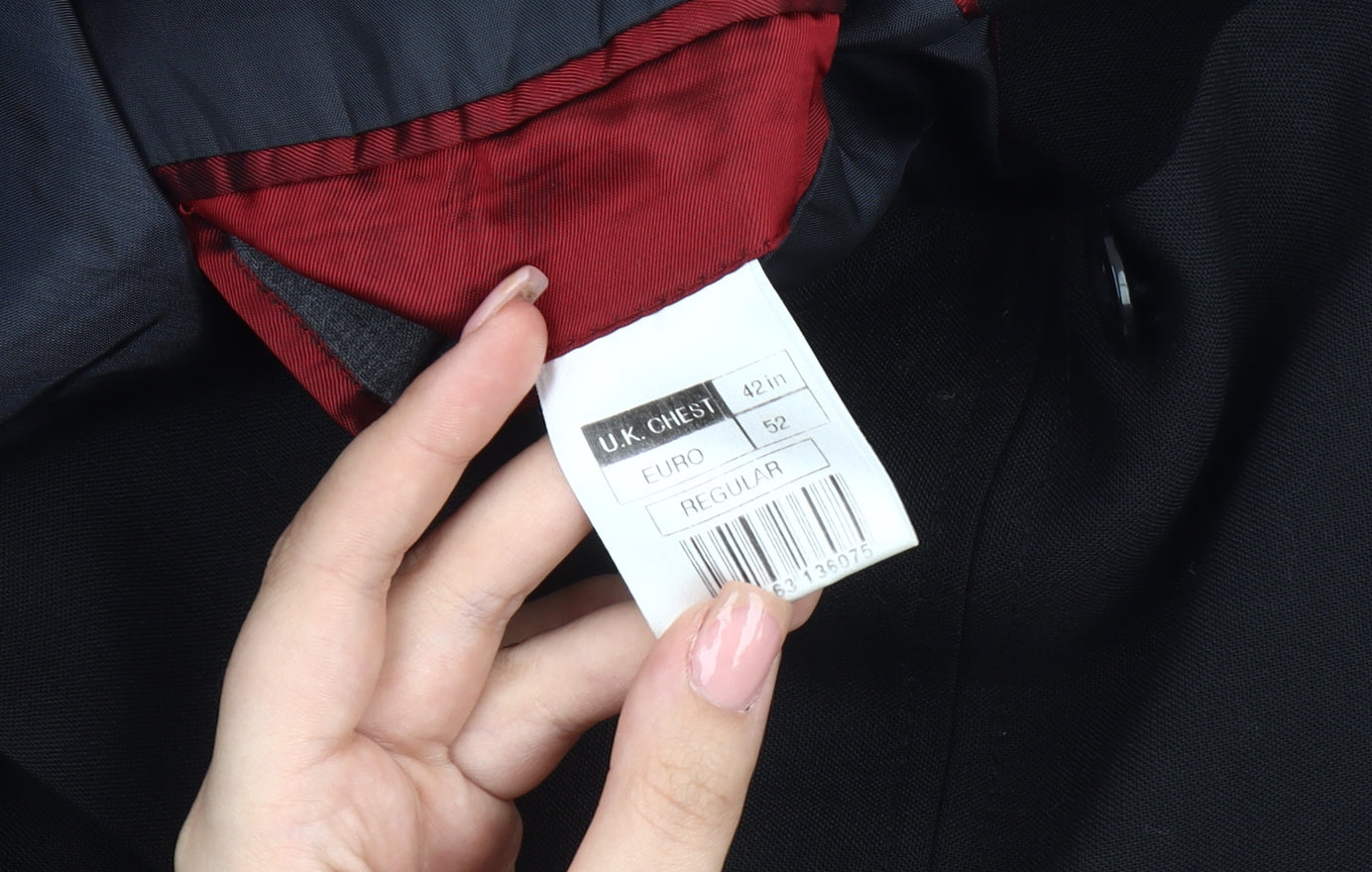 Burton Men's Black Blazer, Size 42 Regular