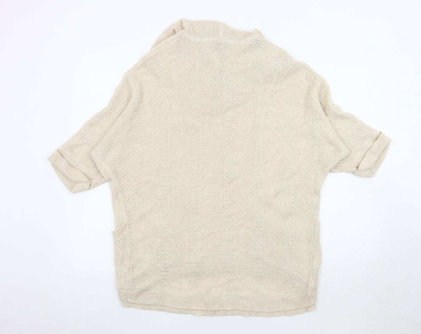 Wrap Women Ivory Knit Wrap Hoodie Size 16