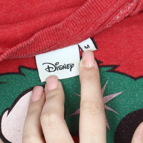Disney Unisex Adults Red Pullover Sweatshirt M