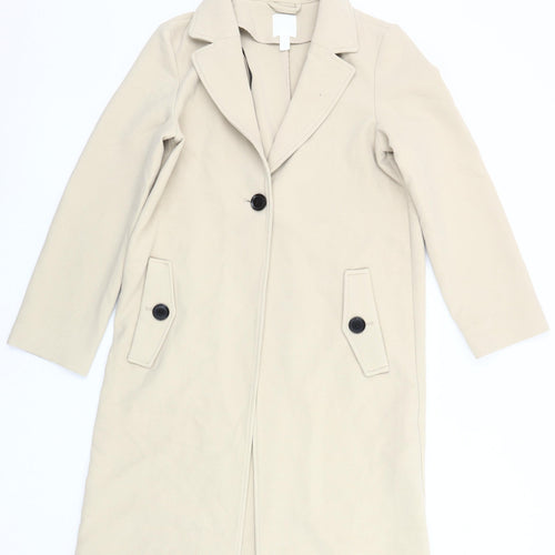 H&M Women's Beige XS Classic Long Coat