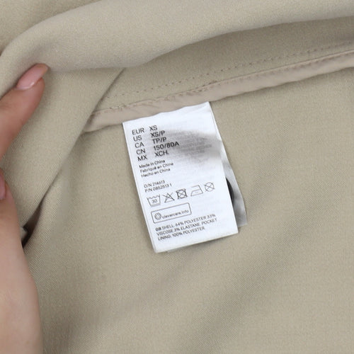 H&M Women's Beige XS Classic Long Coat