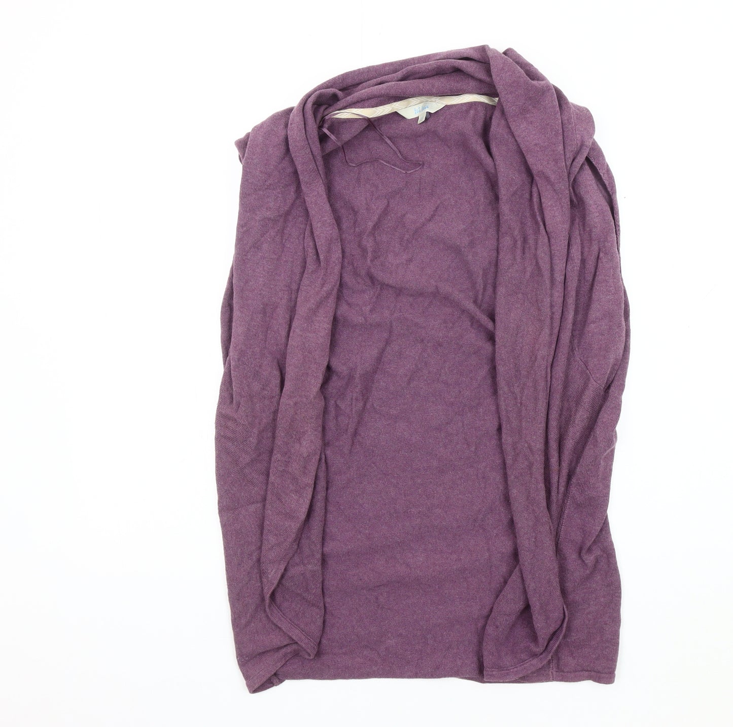 Fat Face Women's Purple Open Front Cardigan, Size 12, Open-Knit
