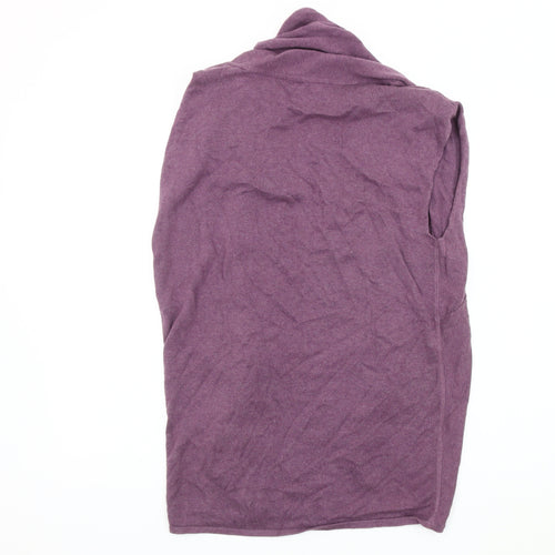Fat Face Women's Purple Open Front Cardigan, Size 12, Open-Knit