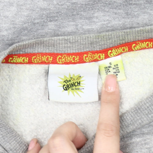 The Grinch Unisex Grey Christmas Sweatshirt, Size S