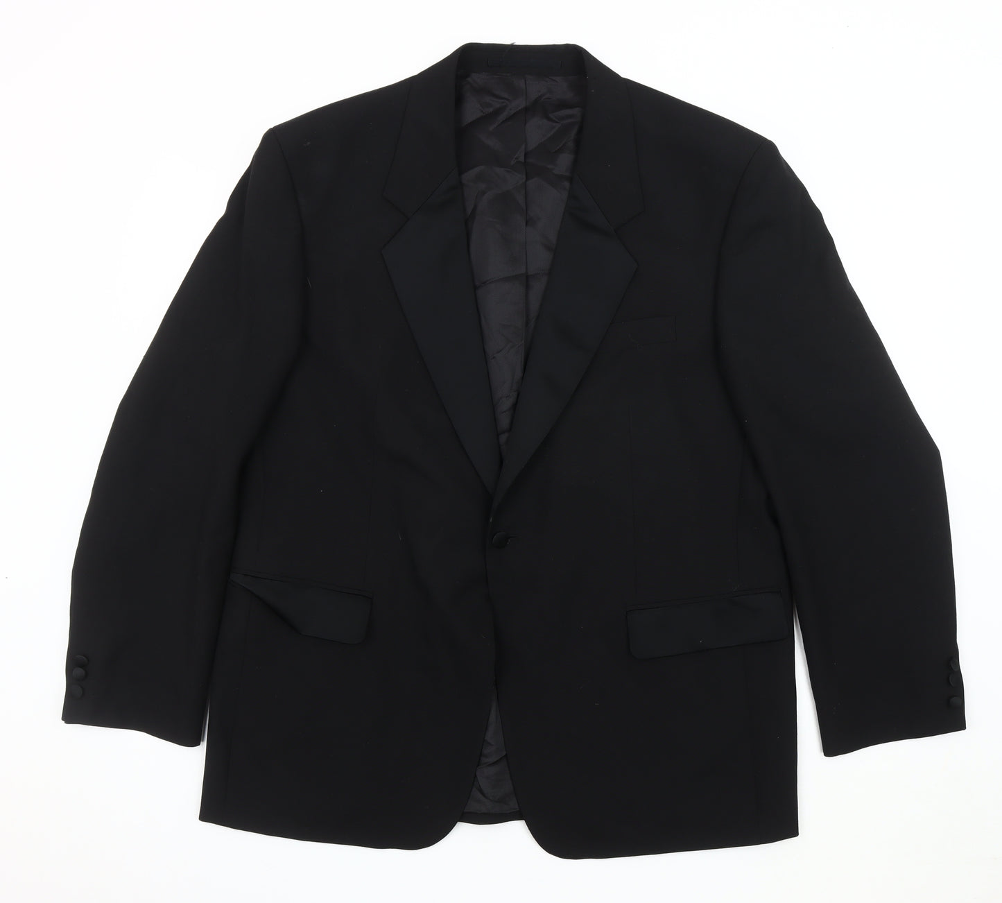 Leonards Men's Black Blazer, Size 44S, Formal Wear