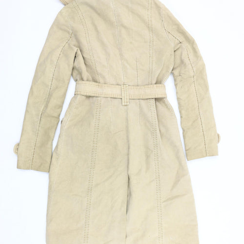 Reserved Women's Beige Trench Coat Size S, Casual, Mid-Length