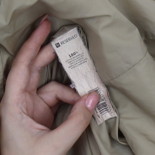 Reserved Women's Beige Trench Coat Size S, Casual, Mid-Length