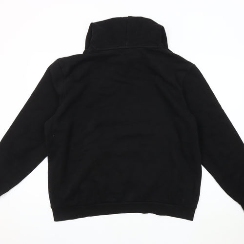 Puma Men's Black Graphic Hoodie, Size L, Pullover