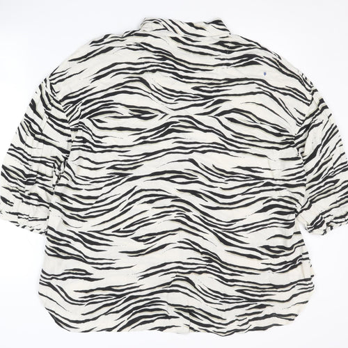 Next Women's Multicoloured Animal Print Button-Up Shirt