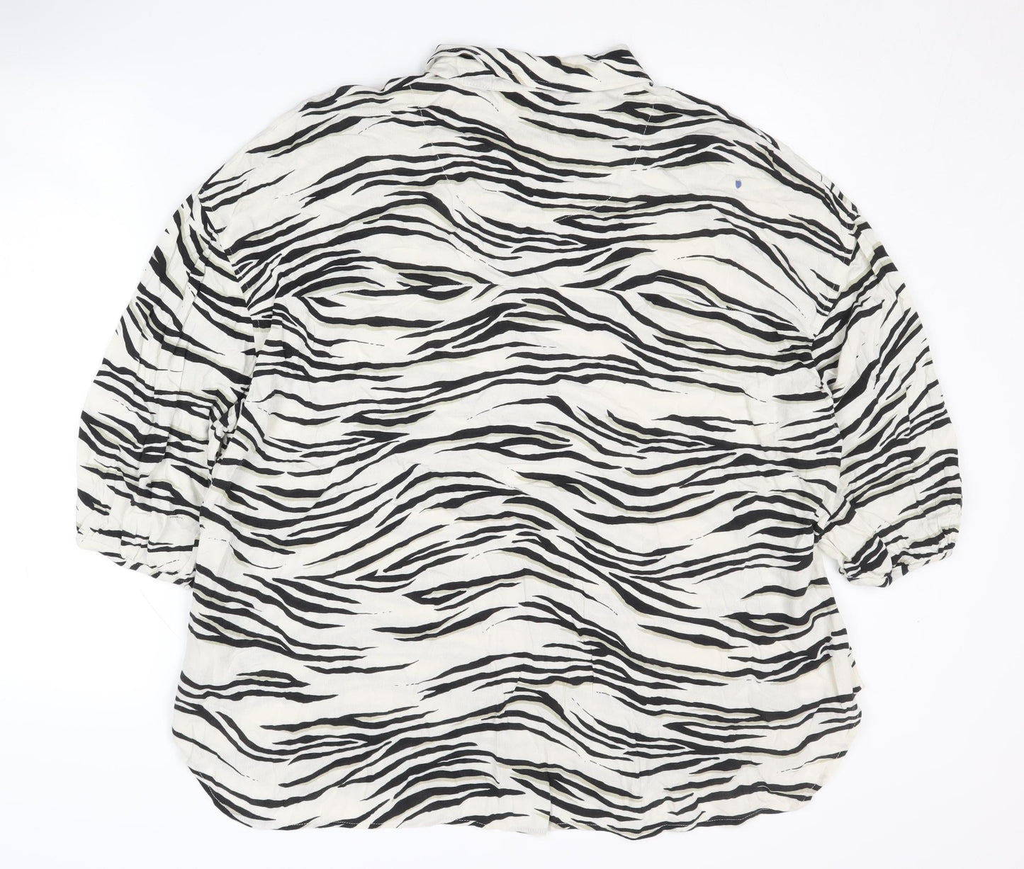 Next Women's Multicoloured Animal Print Button-Up Shirt