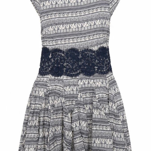 AX Paris Women's Geometric Fit & Flare Dress Size 10