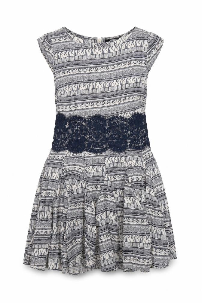 AX Paris Women's Geometric Fit & Flare Dress Size 10