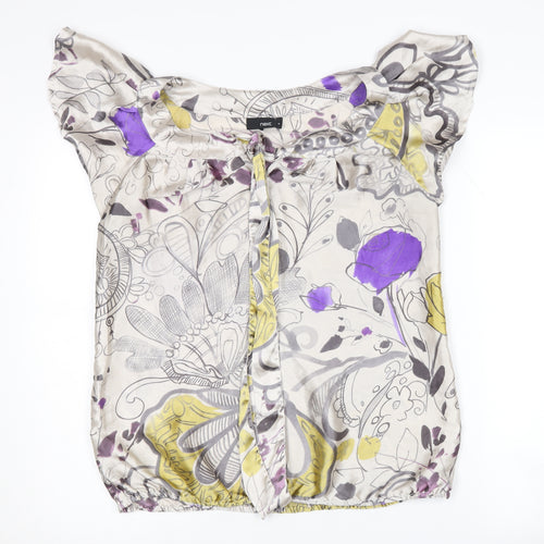 Next Women’s Floral Blouse, Multicoloured, Size 10