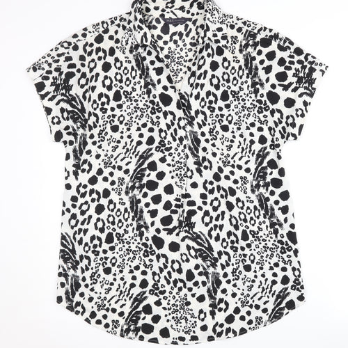 Marks and Spencer Women's Animal Print Blouse - Size 6