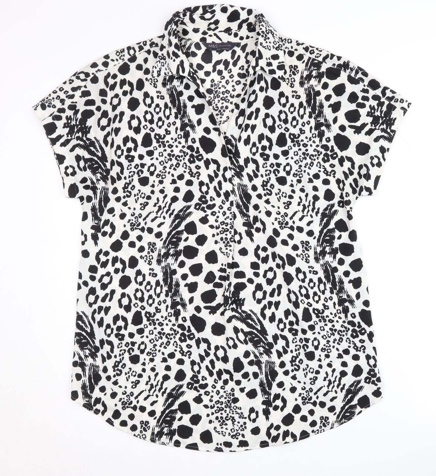 Marks and Spencer Women's Animal Print Blouse - Size 6