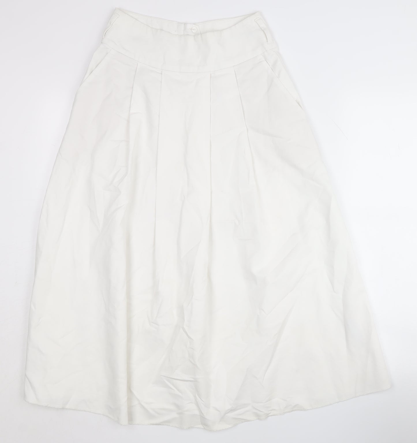 Marks and Spencer Women's White A-Line Skirt Size 6