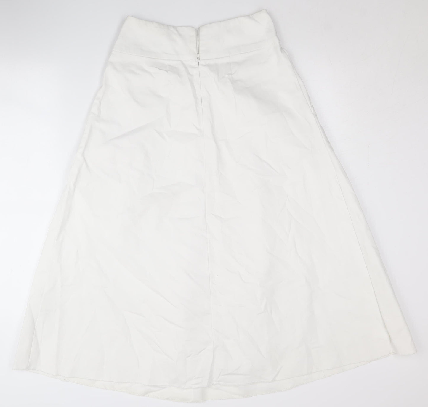 Marks and Spencer Women's White A-Line Skirt Size 6