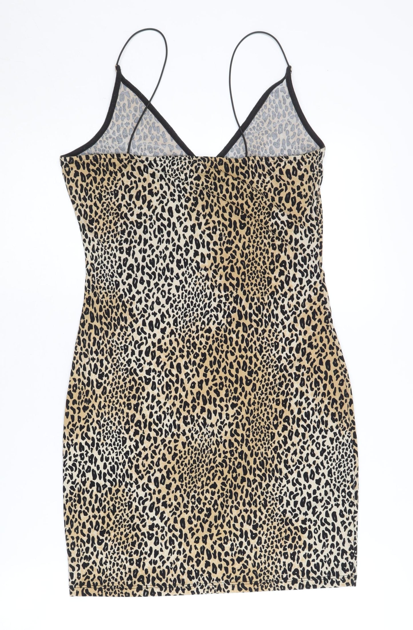 H&M Women's Leopard Slip Dress Multicoloured 6