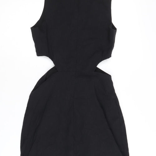 Zara Women's Black Sleeveless Dress Size S