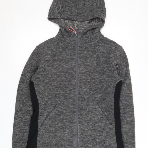 Next Women's Grey Full Zip Hoodie S - Sporty and Stylish