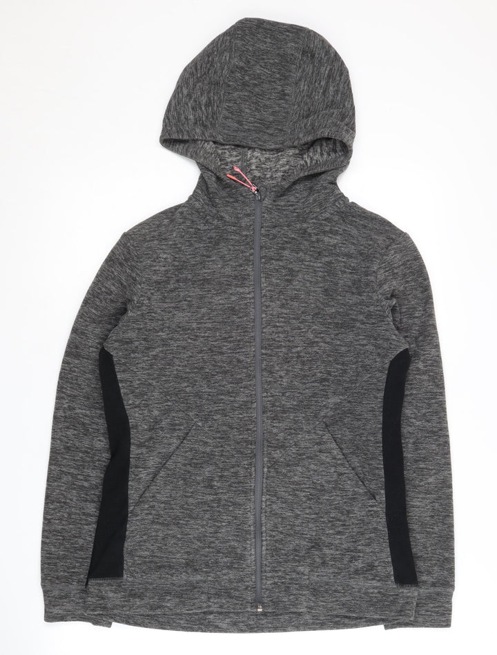 Next Women's Grey Full Zip Hoodie S - Sporty and Stylish
