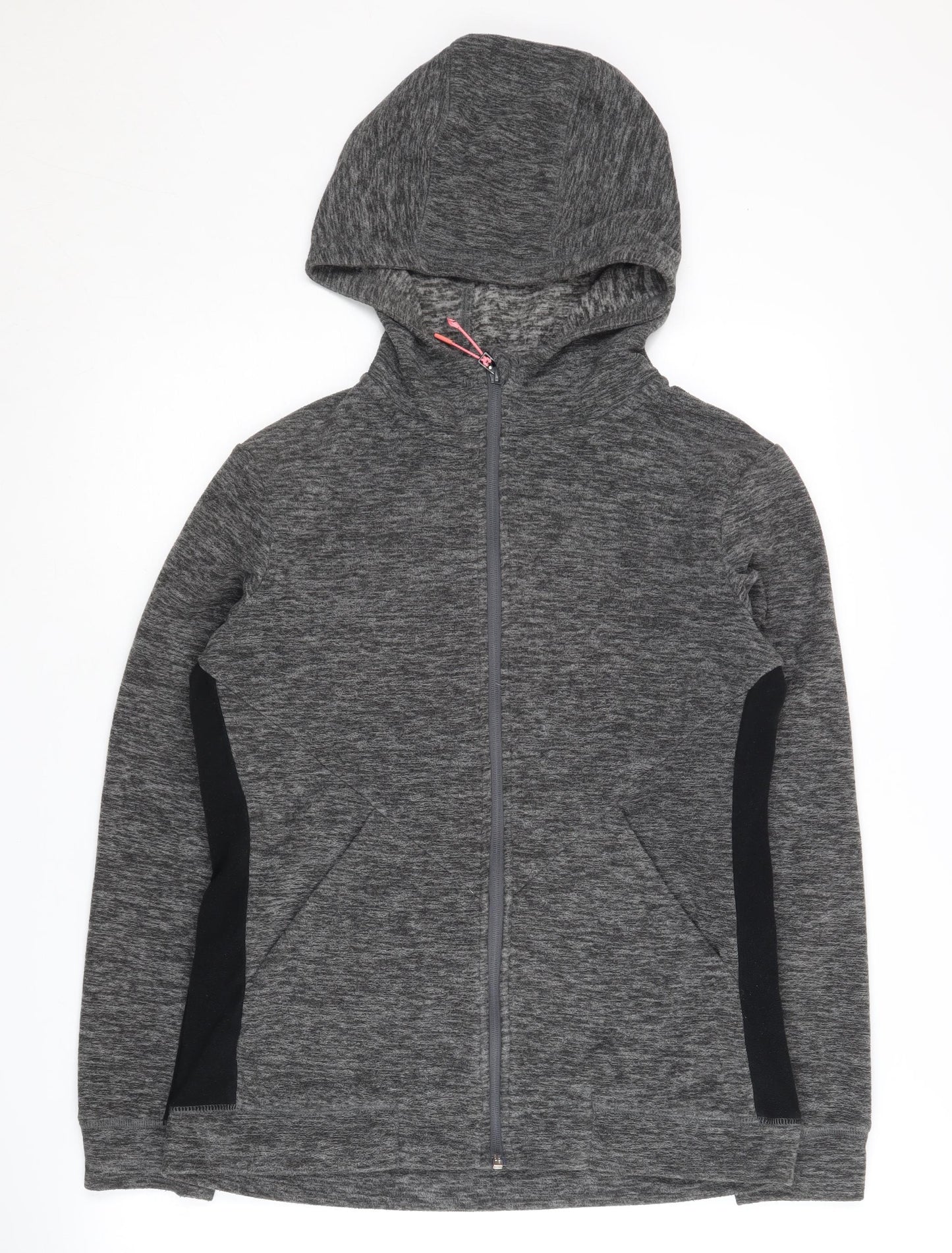 Next Women's Grey Full Zip Hoodie S - Sporty and Stylish