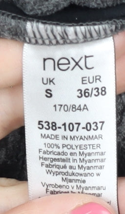 Next Women's Grey Full Zip Hoodie S - Sporty and Stylish