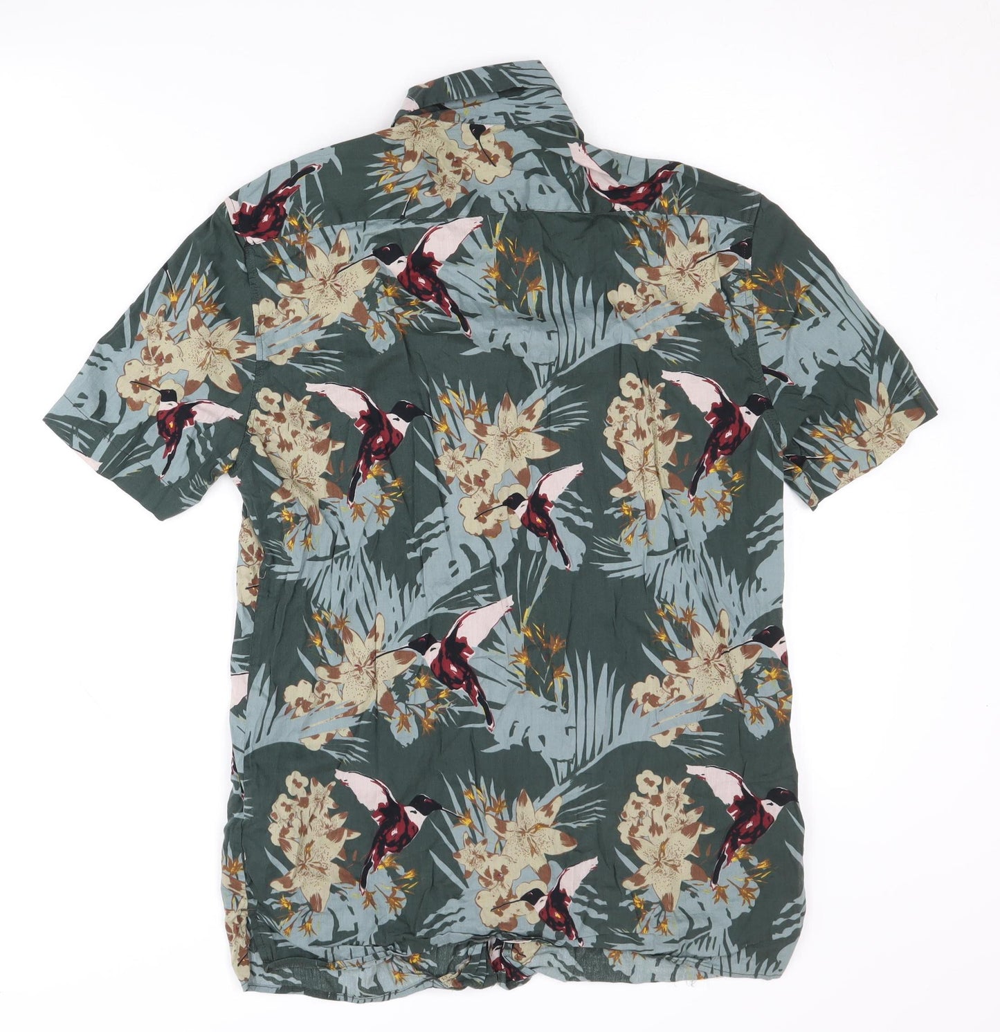 Zara Men's Multicoloured Floral Shirt S