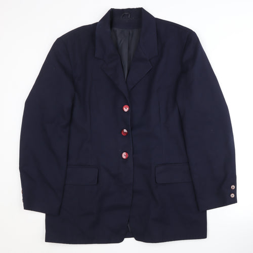 Premiere Collection Women's Blue Blazer Size 16 Regular Fit