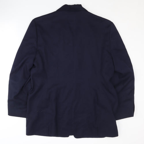 Premiere Collection Women's Blue Blazer Size 16 Regular Fit
