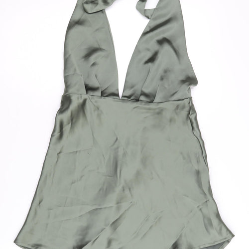Zara Women’s Green Halter Blouse - Size 12