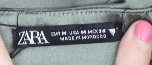 Zara Women’s Green Halter Blouse - Size 12