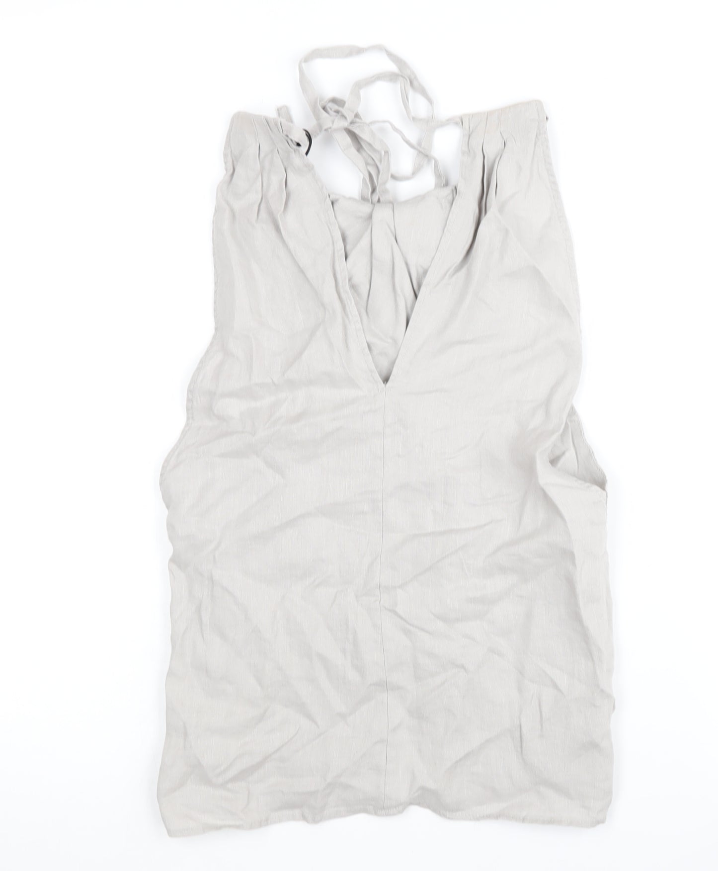 Zara Women's Beige Linen Tank Top XS