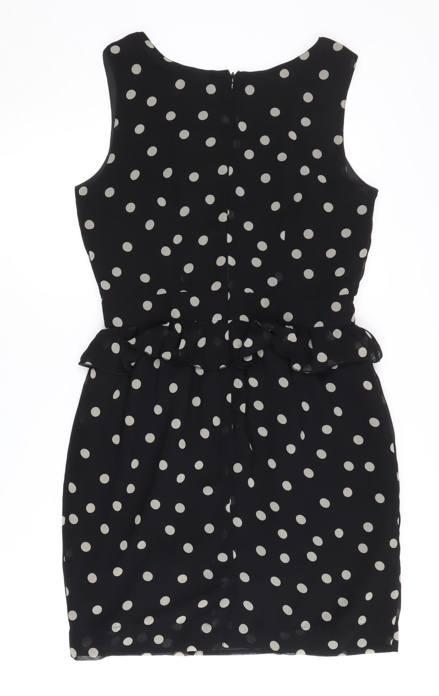 Darling Women's Black Polka Dot Sheath Dress M