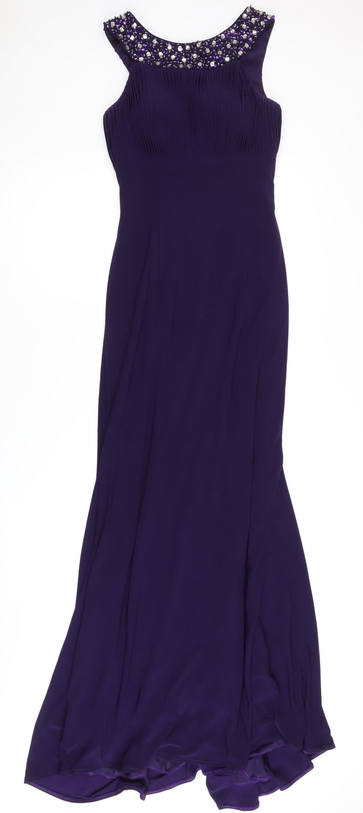 Illusion Women's Purple Beaded Maxi Dress, Size 4
