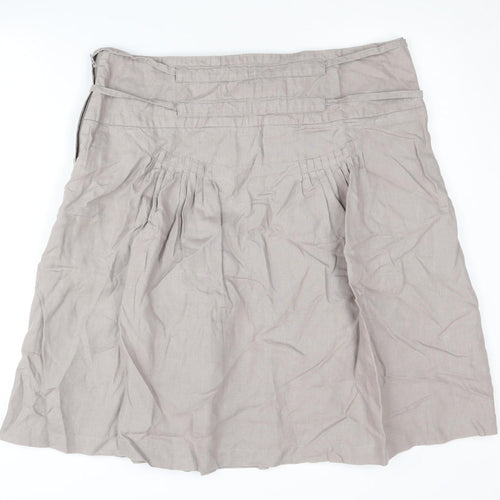 Fat Face Women's Beige Linen Skirt Size 16