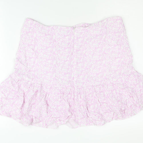 Oasis Women's Multicoloured Short Flare Skirt Size 14