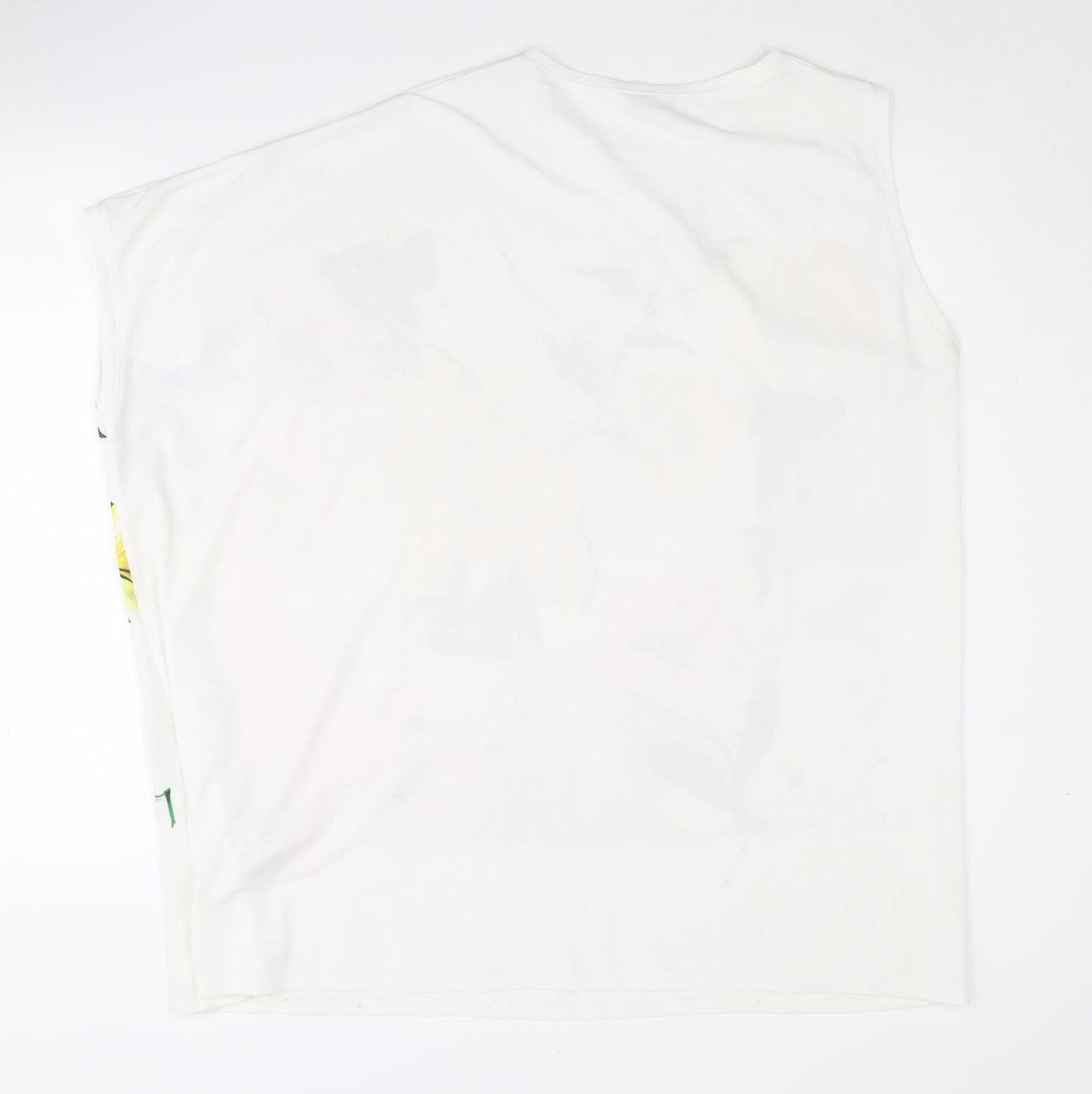 Zara Women's Multicoloured Floral Sleeveless T-Shirt M