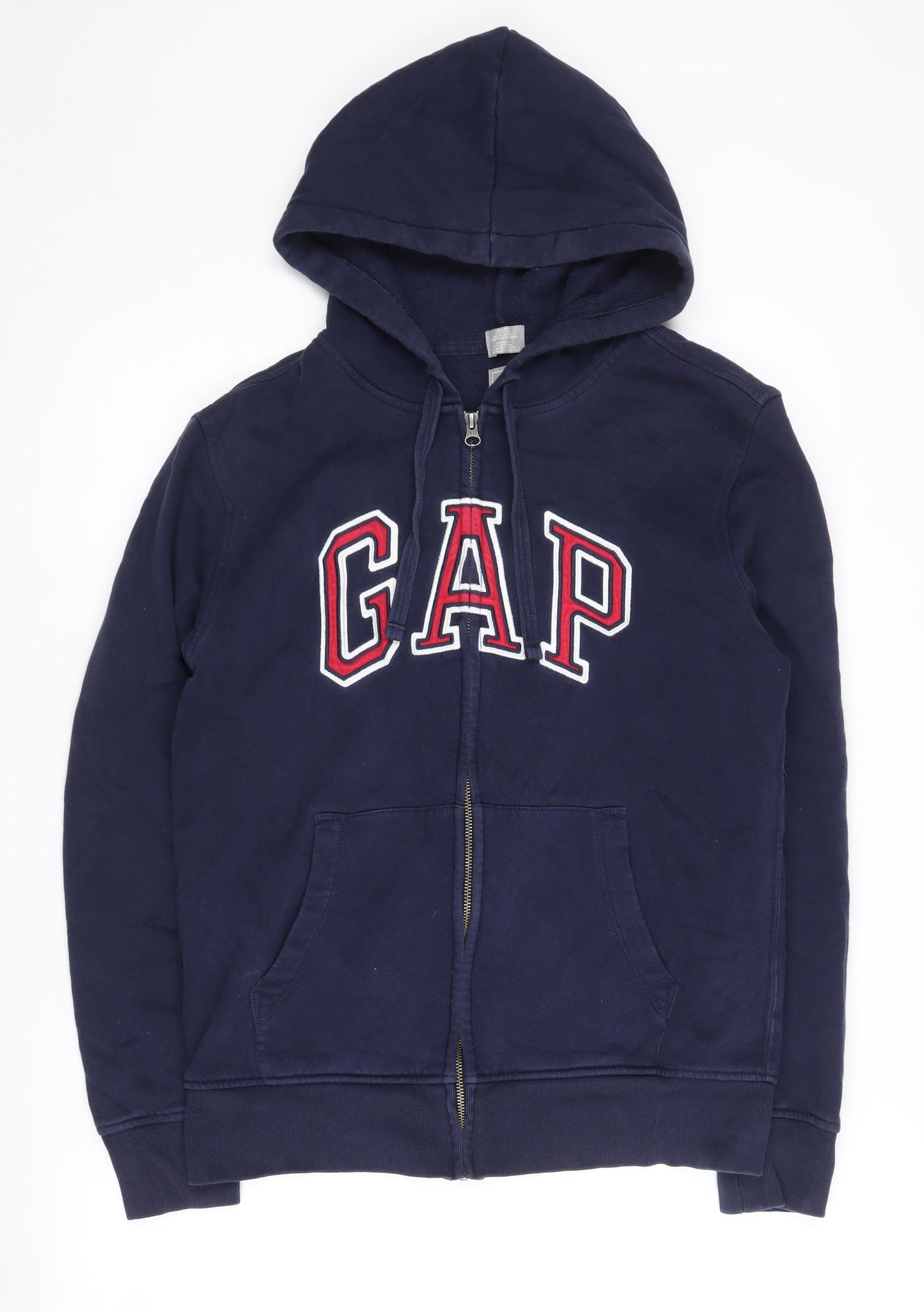 GAP Men's Blue Full Zip Hoodie - Size S