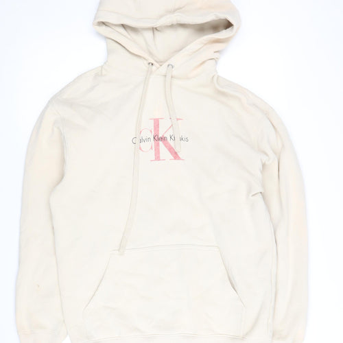 Calvin Klein Khakis Beige Men's S Pullover Hoodie