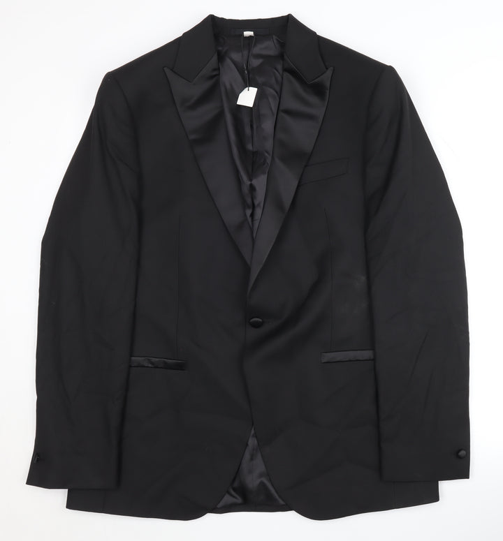 Marks and Spencer Black Suit Jacket XL - Elegant Formal Wear