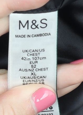 Marks and Spencer Black Suit Jacket XL - Elegant Formal Wear