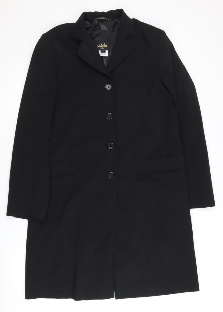 Whistles Women's Black Wool Suit Jacket Size 10