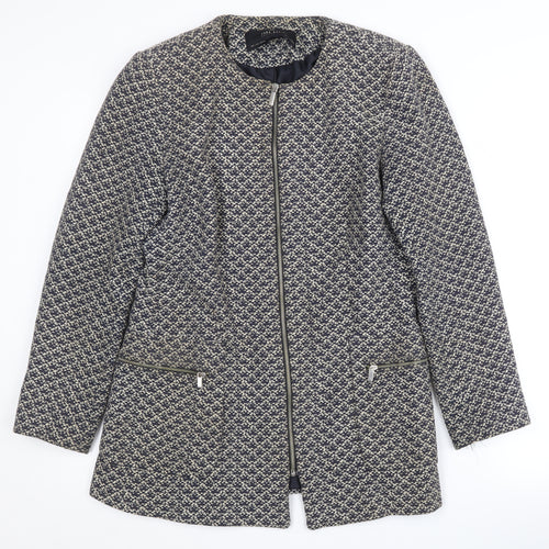 Zara Women's Geometric Patterned Coat, Size L