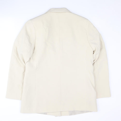 New Look Women's Beige Single-Breasted Jacket, Size 14