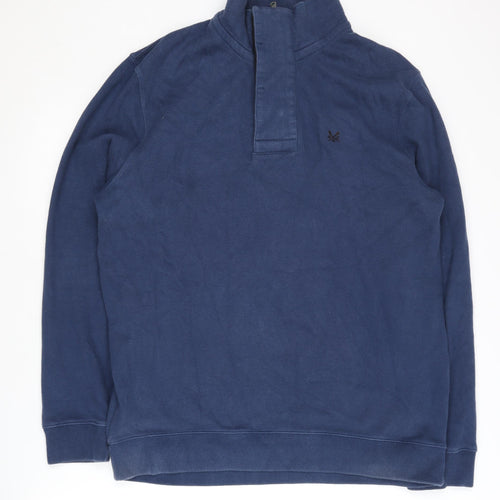 Crew Clothing Co. Men's Blue XL Henley Sweatshirt