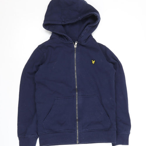 Lyle & Scott Boys Blue Full Zip Hoodie Size 10-11 Years